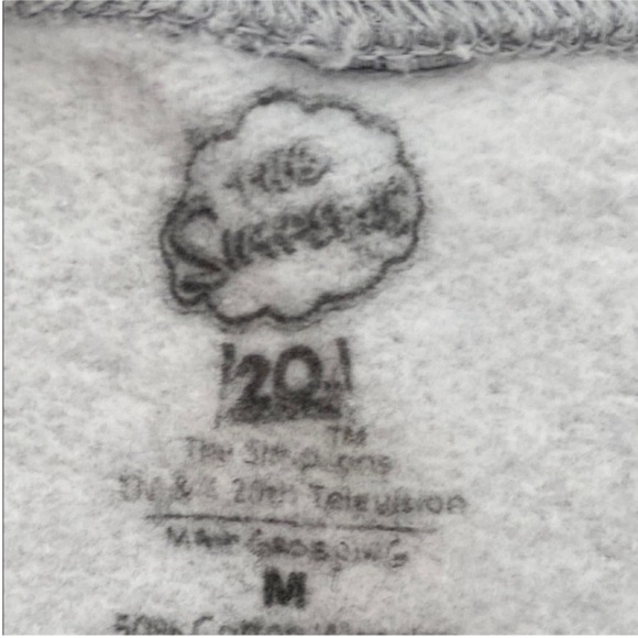 THE SIMPSONS Graphic UNISEX Crewneck Sweatshirt - Grey. Size M - Picture 9 of 10